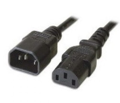 Cavo di alimentazione tripolare - 3x0,75mm2 IEC - MASCHIO / FEMMINA 1,8m - ups e prolunga