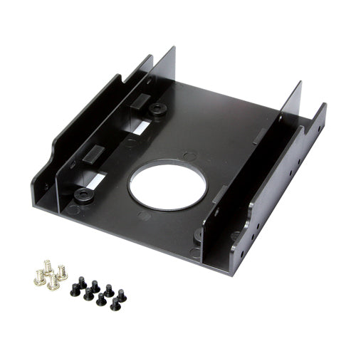Frame per 1 o 2 HDD da 2,5" in uno slot da 3,5" - Consente di installare Hard Disk da 2,5" in uno slot da 3,5"