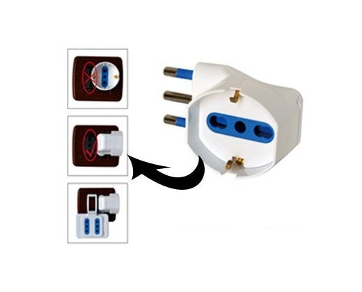 ADATTATORE SPINA 16A SCHUKO 90 SALVASPAZIO
