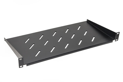 Mensola a Sbalzo - Profondità 250 mm. - 1 Unità attacco 2 punti - Per Armadi Rack 19" - Nero