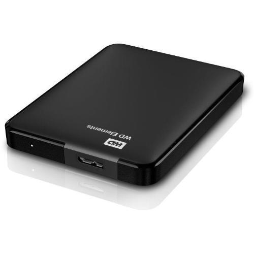 Hard disk esterno portatile WD Elements - 2.5" - 5000Gb (5Tb) - Esterno - SuperSpeed USB3.0 / Retr. 2.0 - Nero (WDBU6Y0050BBK-WESN)