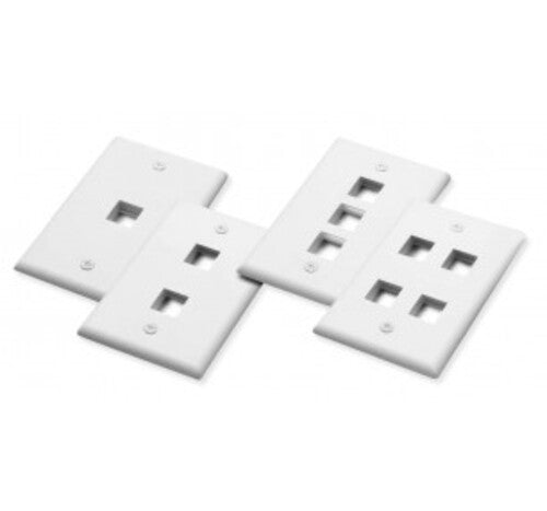 Placche a Muro MOD.503 con 2 frutti Keystone - Bianco