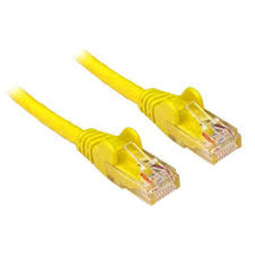 Cavo di rete dritto patch cord UTP - CAT. 6 CCA, Plug RJ45 - 3mt. - Giallo