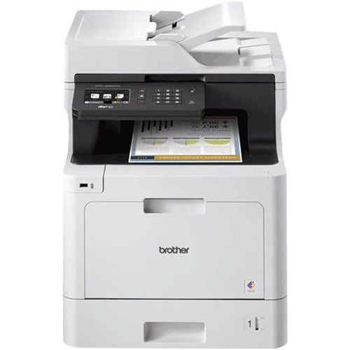 Stampante multifunzione Laser Brother MFC-L8690CDW - Stampante/Copy/Scanner/Fax - A4 - 512MB - ADF - Scanner 1200x2400 - Toner inclusi nella confezione - Windows, Mac - USB , WiFi, Gigabit Ethernet L