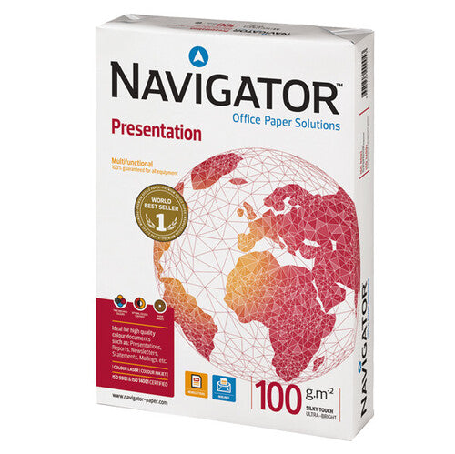 Carta fotocopie Navigator Presentation A4 - 500 Fogli - 100 Gr.