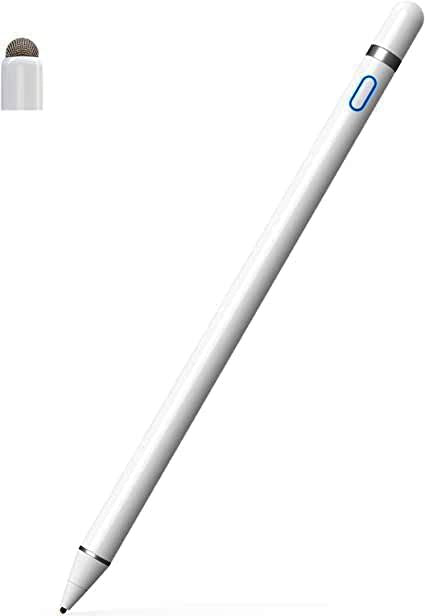 Penna Touch per dispositivi touch - Lavora con Android iOS - 1.5mm - Pennino di Rame USB Ricaricabile - Compatibile Smartphones e Tablet