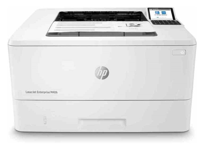Stampante multifunzione Enterprise HP LaserJet M406dn - Stampante/Copy/Scanner - A4 - 1GB - ADF - Scanner - Toner inclusi nella confezione - Windows, Mac - USB , Lan
