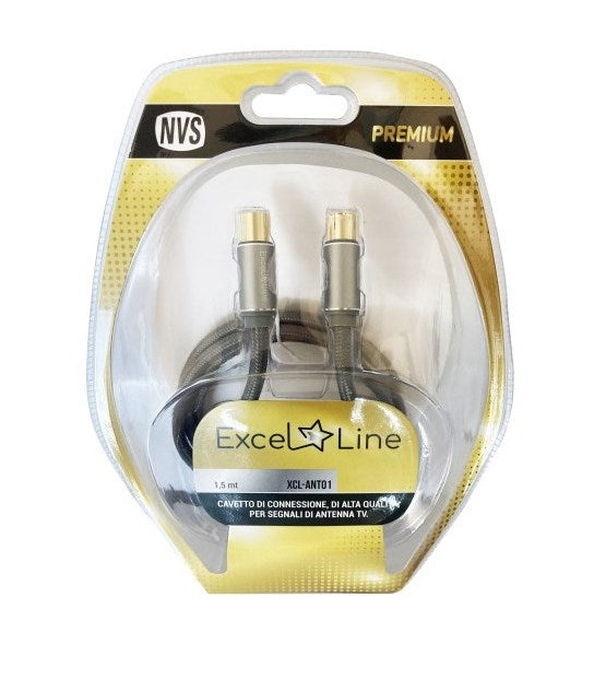 CAVO DI ANTENNA SPINA/SPINA GOLD IEC 9,5 MM - 3MT (XCLANT03)