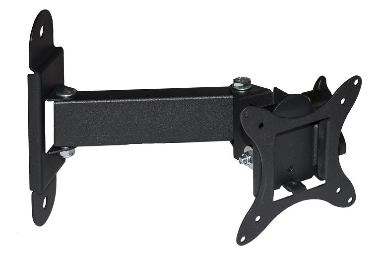 Supporto a parete Braccio a muro con 2 snodi per Led, Lcd, Plasma da 14" a 27" - Fino a 15Kg - Vesa 100x100