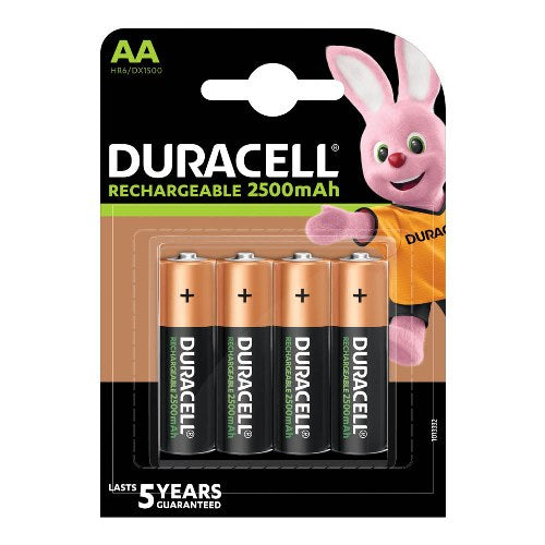 BATTERIE RICARICABILI STILO AA 2500MAH CONF. 4PZ