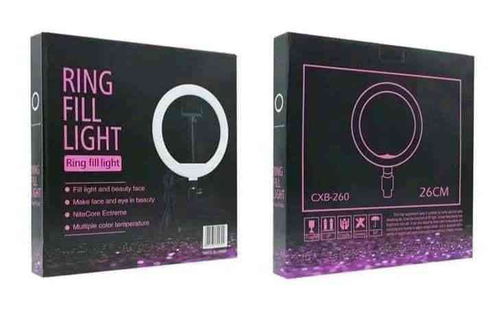 ANELLO DA ILLUMINAZIONE RING FILL LIGHT 10" 26CM LED (CXB-260)