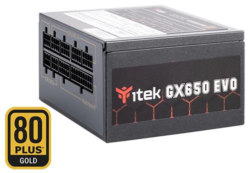 ALIMENTATORE MICRO STX GX650 EVO 650 WATT (ITPSEGX650) 80 PLUS GOLD MODULARE SFX