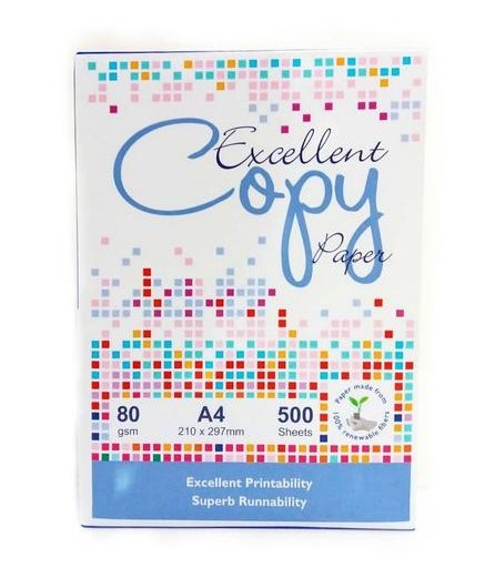 Carta bianca Paper A4 Excellent Copy - 80 gr - Risma 500 fogli