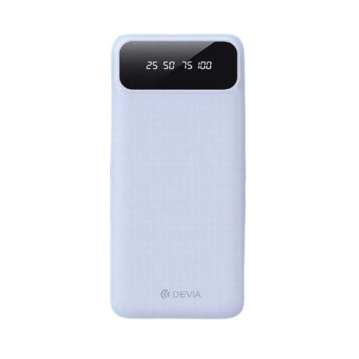 PowerBank Batteria Ricaricabile Devia serie Kintone - 10.000mah - con 4 cavi integrati - Bianco