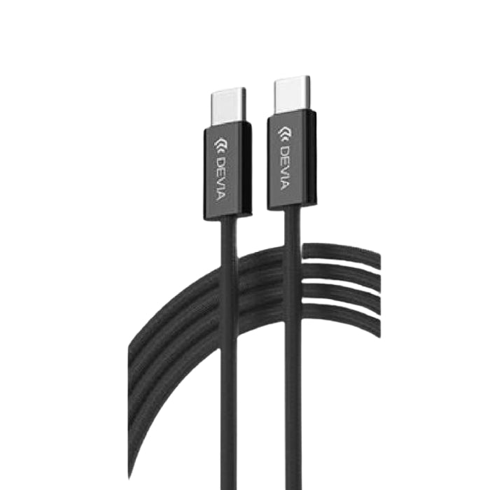 Cavo intrecciato Fast serie Smart da C a C PD 60 W 1mt Nero