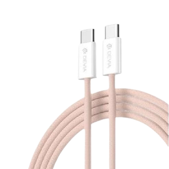 Cavo intrecciato Fast serie Smart da C a C PD 60 W 1mt Rosa