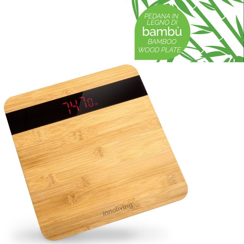 BILANCIA DIGITALE PESAPERSONA IN BAMBU&