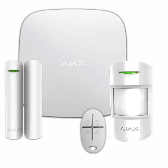 Kit Ajax Centrale HuB-2(2x4g+ethernet) - 1 Cont. Magn. - 1 Rivel. Plotionprotect - 1 Telecomando Spacecontrol Ajax (aJ-Hub2-4G-K) - Scopri Qualita&