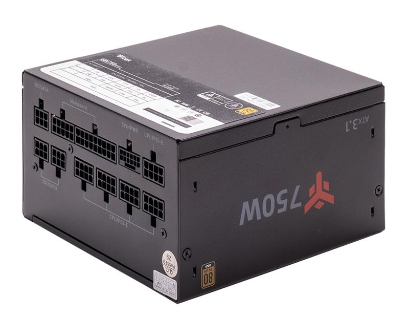 Alimentatore Itek GBI750 - 750W - 80Plus Gold - Ventola FDB - Modulare - ATX 3.1
