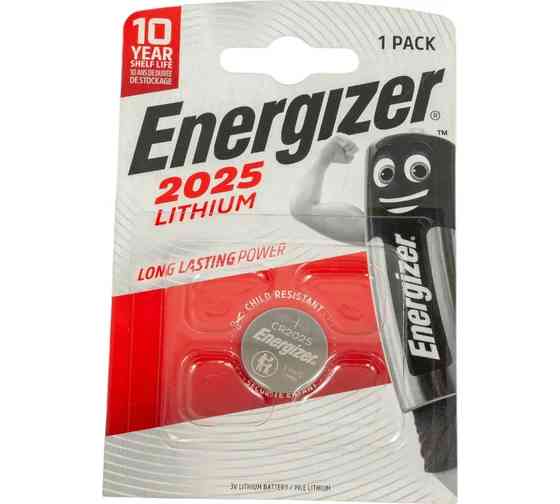 Batteria Al Litio Energizer Cr2025 - Batteria Bottone 3v - Confezione Da 1 - Dl2025 Cr2025