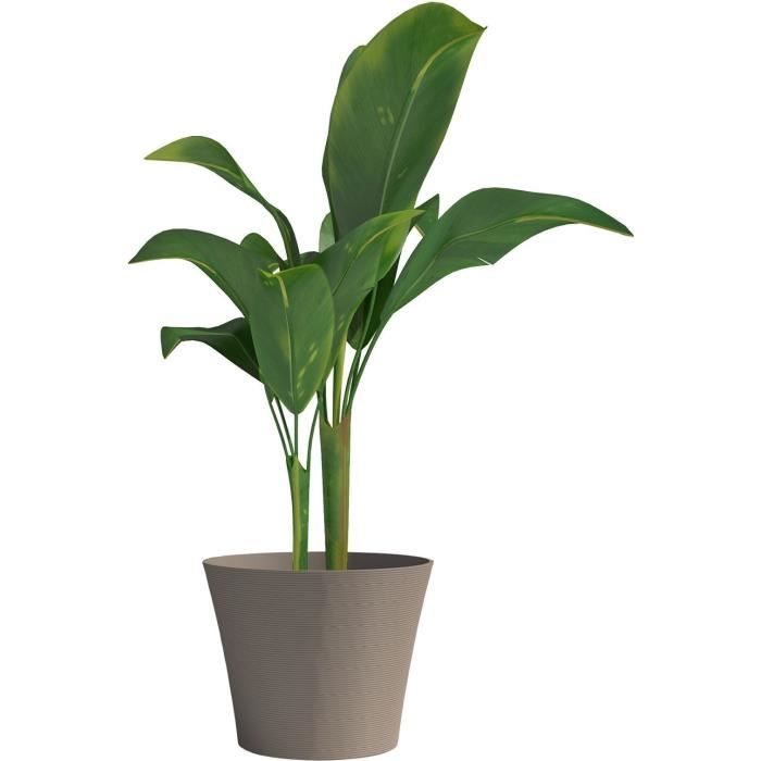 Vaso da fiori - GARDEN ID - Green Care Sense Taupe - 40 x 34 cm - Garanzia 10 anni - 100% riciclato - Resistente ai raggi UV e al gelo