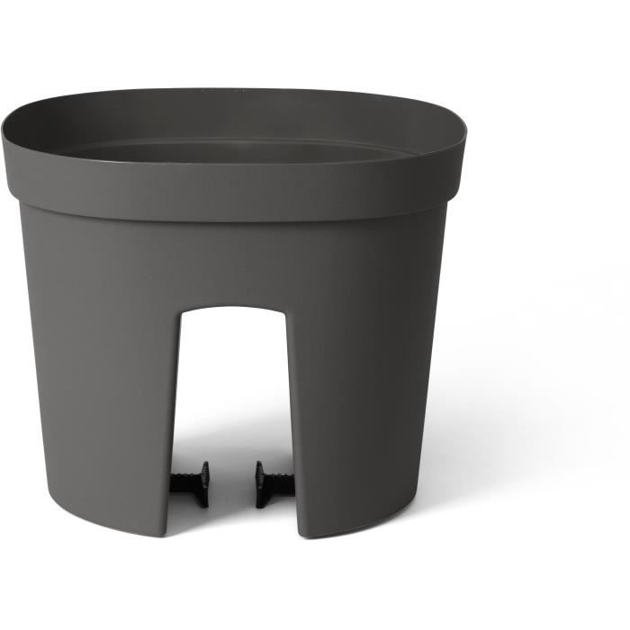 Vaso per balaustra - GARDEN ID Smile - Anth. 30 cm - Si adatta a tutte le balaustre - Riserva d&