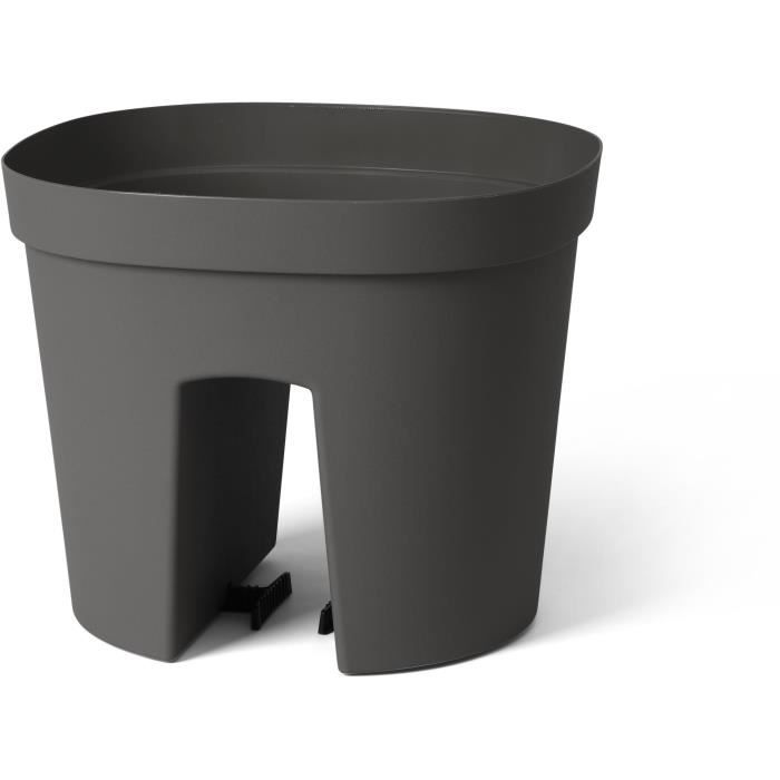 Vaso per balaustra - GARDEN ID Smile - Anth. 30 cm - Si adatta a tutte le balaustre - Riserva d&