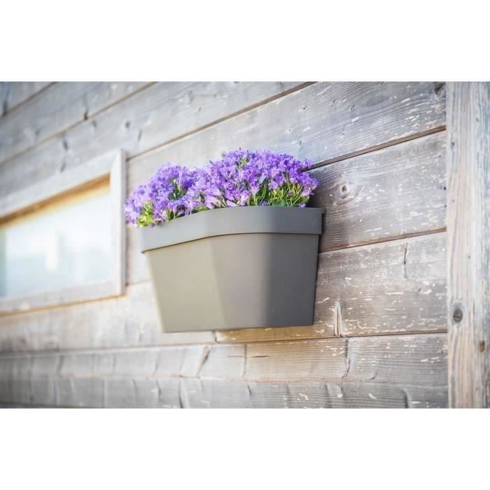 Vaso da parete - GARDEN ID Star - Tortora 36 x 16 cm - Riserva d&