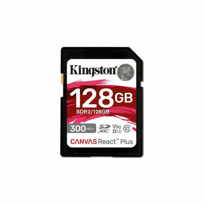 Scheda Di Memoria Micro SD con Adattatore Kingston SDR2/128GB 128 GB SDXC UHS-II 8K Ultra HD