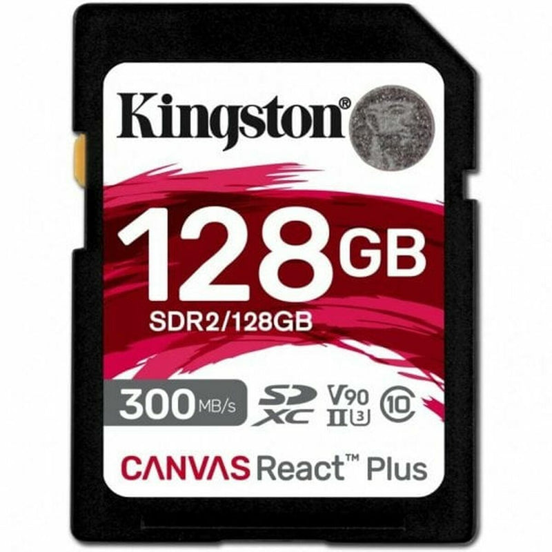 Scheda Di Memoria Micro SD con Adattatore Kingston SDR2/128GB 128 GB SDXC UHS-II 8K Ultra HD