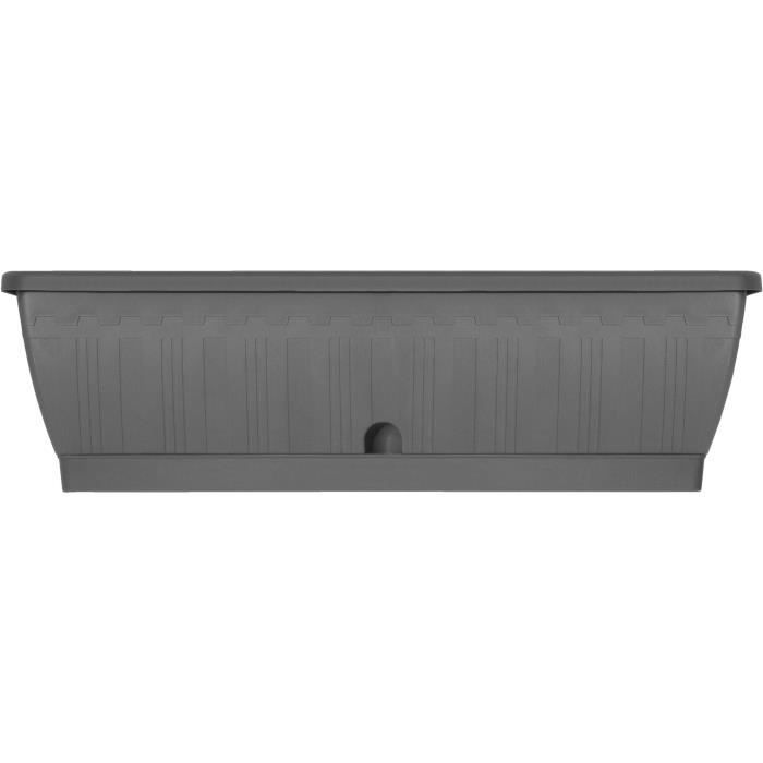 Jardiniere - GARDEN ID Terraflor - Antracite 60 cm - Durabilità - Riserva d&