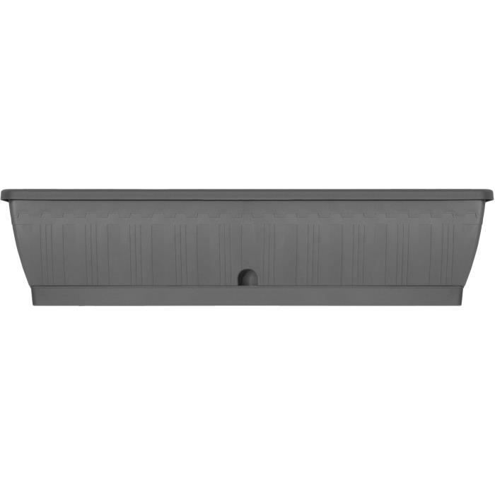 Jardiniere - GARDEN ID Terraflor - Antracite 80 cm - Durabilità - Riserva d&