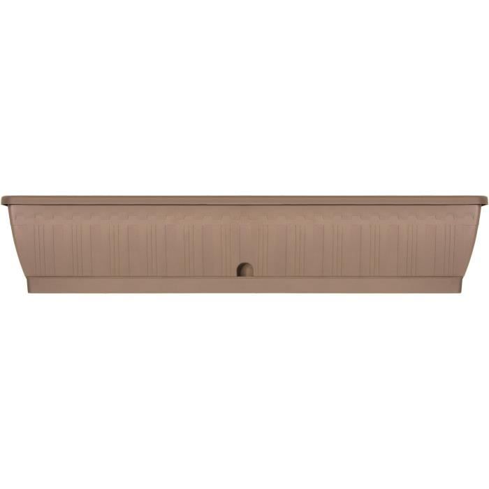 Jardiniere - GARDEN ID Terraflor - Tortora 100 cm - Durabilità - Riserva d&
