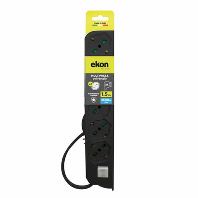 Ekon Multipresa 6 Prese Bipasso Italo-Tedesche Cavo 1.5m