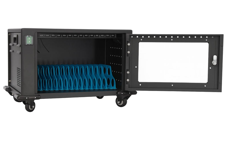 Carrello Stazione di Ricarica Ventilato per 16 Dispositivi USB-C