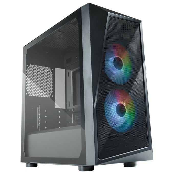 Cooler Master Case Micro Atx Mid Tower CMP 320 Argb Tempered Glass Desktop Argb