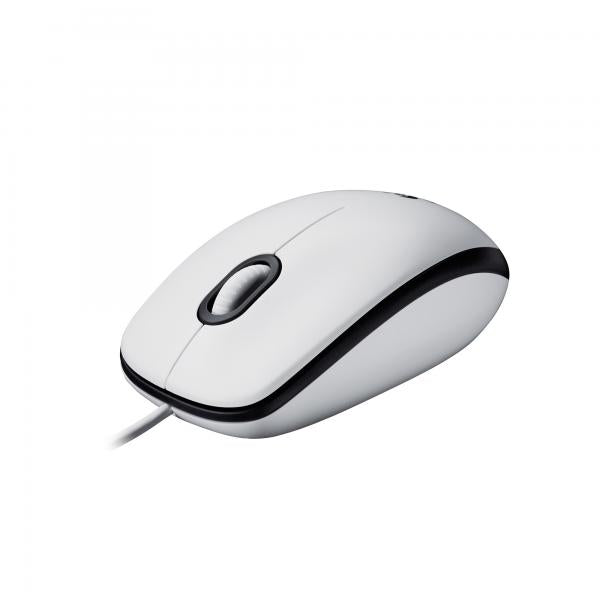 Logitech Mouse Ottico Usb M100 Bianco 910-006764