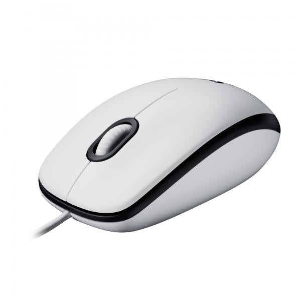 Logitech Mouse Ottico Usb M100 Bianco 910-006764