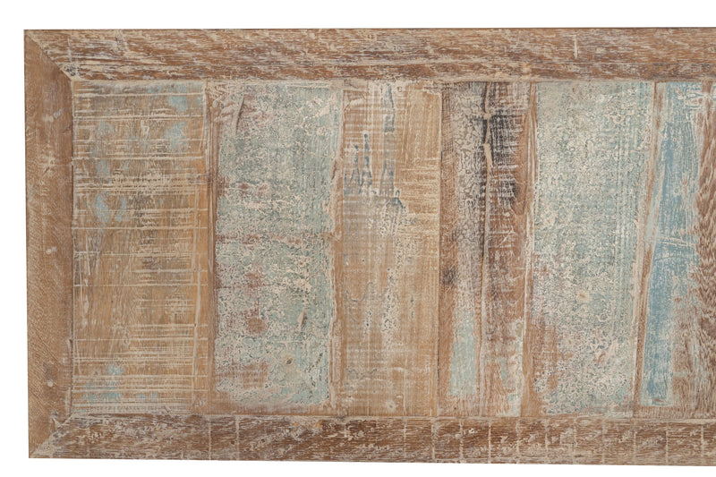 Biscottini Mobile credenzino porta TV in legno massiccio riciclato finitura anticata