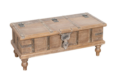 Biscottini Cassapanca in legno massiccio riciclato finitura anticata Comodino realizzato