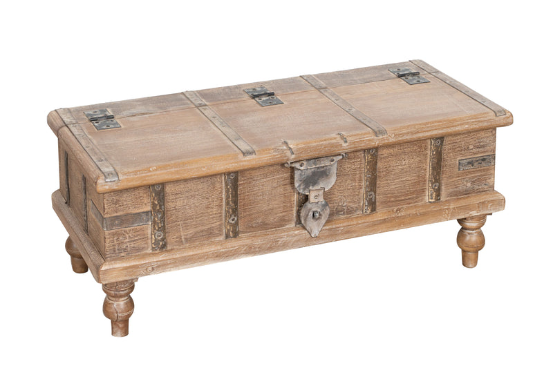 Biscottini Cassapanca in legno massiccio riciclato finitura anticata Comodino realizzato