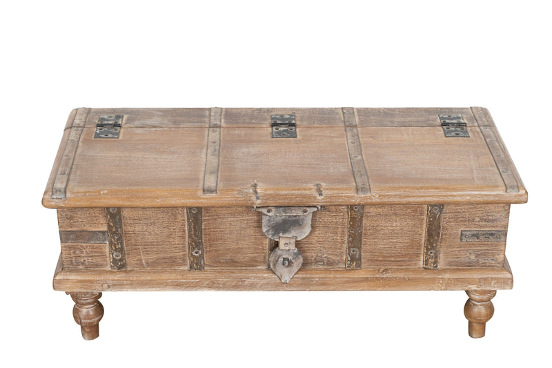 Biscottini Cassapanca in legno massiccio riciclato finitura anticata Comodino realizzato