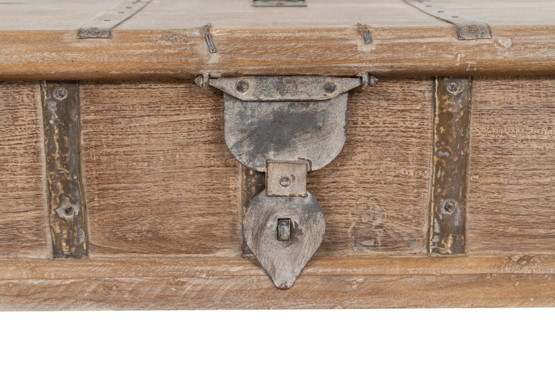 Biscottini Cassapanca in legno massiccio riciclato finitura anticata Comodino realizzato