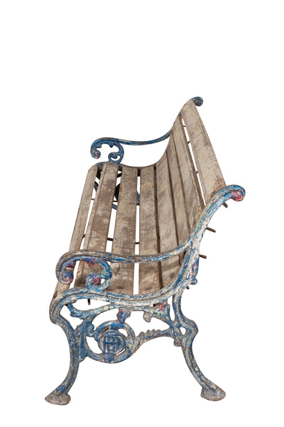 Biscottini Panchina in legno massiccio e ghisa Molto robusta stabile Offerta Speciale