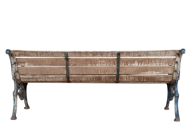 Biscottini Panchina in legno massiccio e ghisa Molto robusta stabile Offerta Speciale