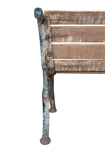 Biscottini Panchina in legno massiccio e ghisa Molto robusta stabile Offerta Speciale