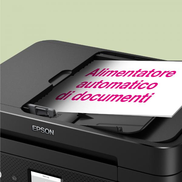 Stampante Multifunzione Epson WorkForce WF-2960DWF - Ink-jet A4 - Stampante / fotocopiatrice / scanner / Fax - 33ppm - Scansione 1.200 dpi x 2.400 dpi - ADF - USB, WiFi