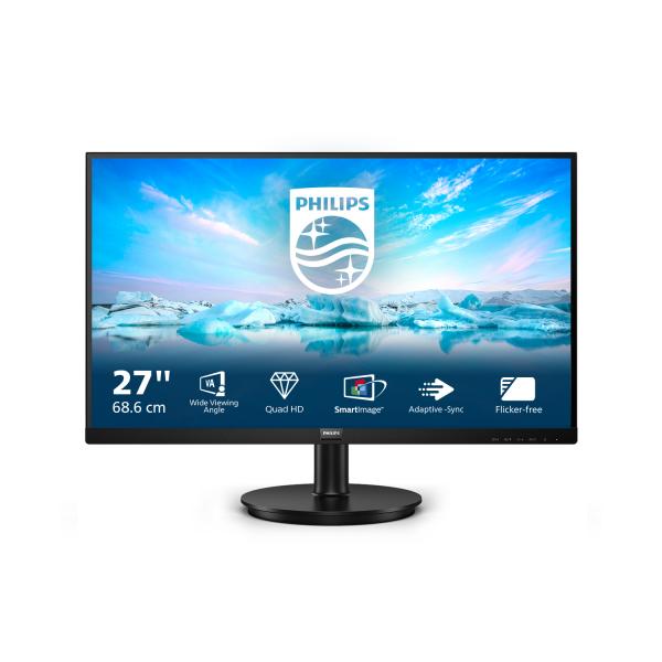 PHILIPS MONITOR 27 LED VA 16:9 2K QHD 4MS 250CDM, DP/HDMI, MULTIMEDIALE