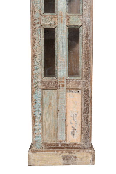 Biscottini Libreria in legno massiccio riciclato finitura anticata realizzata massello