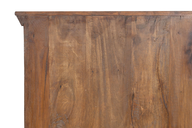 Biscottini Vetrina in legno massiccio riciclato finitura anticata realizzata massello